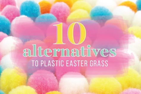 10 Alternatives to Plastic Easter Grass — Easter Baskets | Kitchn Easter Grass Ideas, Easter Basket Grass Alternative, Grass Alternative, Plastic Grass, Easter Baskets For Toddlers, Lamb Decorations, Easter Basket Fillers, Easter Basket Diy, Spring Equinox