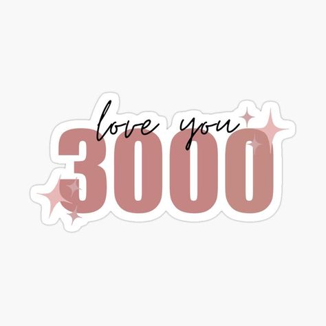 Marvel Love You 3000 Sticker in pink is available now on my redbubble. Decorate and personalize laptops, windows, and more Removable, kiss-cut vinyl stickers Super durable and water-resistant 1/8 inch (3.2mm) white border around each design. This design is also available on a wide range of products including shirts, phone cases, journals and much more. [My redbubble page: lovelyliaa] ♡♡ Marvel Stickers, Star Wars Love, Vinyl Stickers, Spiderman, Vinyl Sticker, Star Wars, Love You, Marvel, Phone Cases