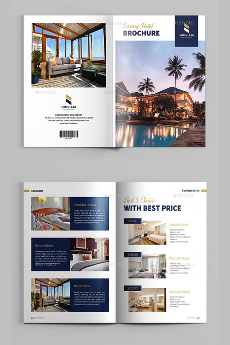 24 custom pages Size: A4 (210mmx297mm) Bleed: 3mm Fully editable & Easy to add more pages Files Included : INDD & IDML formats Adobe Indesign (CS4 or later version) files Free Fonts Used Hotel Magazine Design, Hotel Catalog Design, Layout 3 Photos, Luxury Hotel Brochure, Hotel Brochure Design, A4 Flyer Design, News Layout, Hotel Magazine, Cruise Design