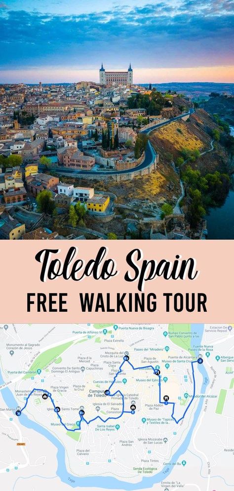 There are a lot of companies out there offering free tours if you search for “free tour Toledo”. But in the end, you are expected to pay for all of these “free tours”. The only TRUE free tour is a self-guided walking tour. But where should you go? What itinerary should you follow? I’ve got you covered. Check out the free Toledo walking tour in the guide below.#spaintravel #toledo Countries Wallpaper, Wallpaper Europe, Segovia Spain, Spain Tour, Europe Countries, Toledo Spain, Europe Photography, Spain Travel Guide, Spain Vacation