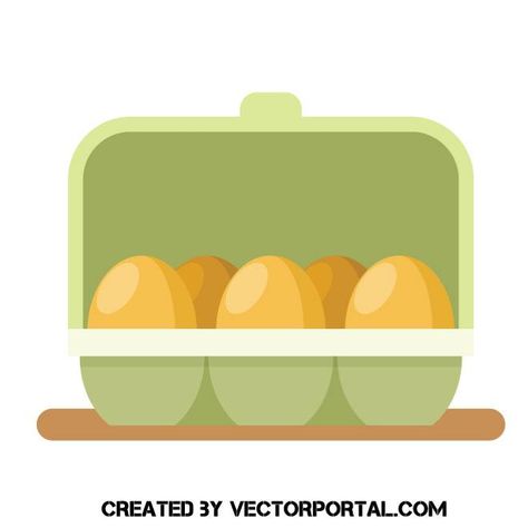 Eggs in a box vector image Carton Of Eggs, Box Vector, Desain Editorial, Food Clips, Egg Carton, Fresh Eggs, Recipe Images, Free Vectors, Graphics Design