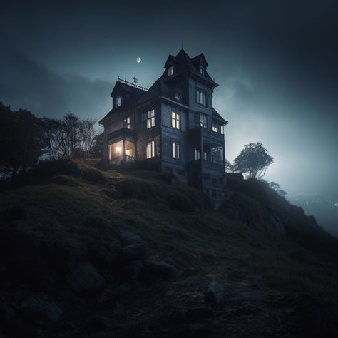 Haunted House Experience, Haunted Island, Spooky Spooky, Gothic Fiction, Modern Gothic, Halloween Haunted House, Haunted Halloween, Spooky House, Horror House