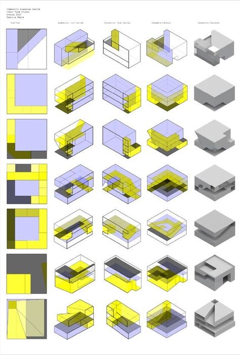 Bjarke Ingels Architecture, Mass Study, Typology Architecture, Oma Architecture, Architecture Study, Collage Architecture, Architecture Diagram, Concept Models Architecture, Perspective Drawing Architecture