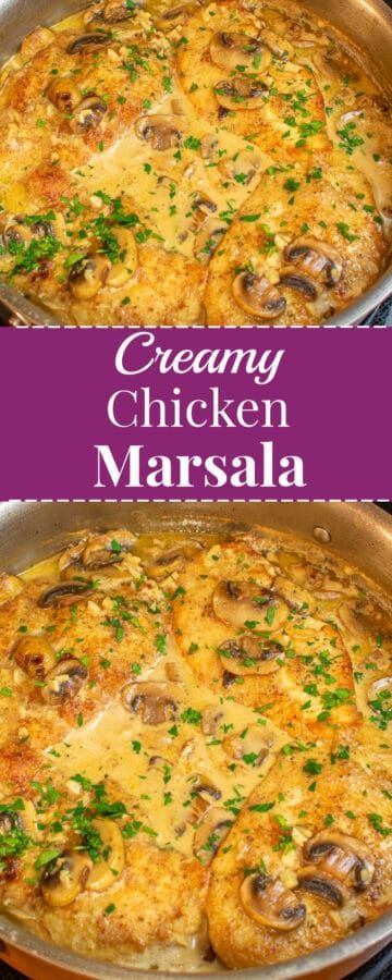 Chicken Tiki Marsala, Tiki Marsala, Creamy Chicken Marsala Recipe, Chicken Marsala Sauce, Creamy Chicken Marsala, Chicken Marsala Recipe, Marsala Recipe, Breaded Chicken Cutlets, Marsala Chicken Recipes