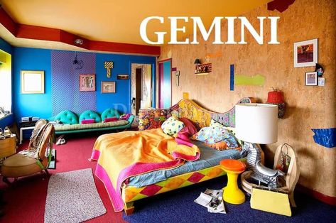 Bedroom decor based on zodiac sign - GEMINI Gemini Bedroom, Zodiac Signs Gemini, Upper East Side, East Side, Zodiac Sign, Zodiac Signs, Toddler Bed, Bedroom Decor, Living Spaces