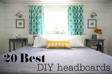 Best DIY Headboards @Macie Six Khan - solution for your new room?? window at head of bed... fun drapes (check target!!) and small headboard... Diy Headboard Ideas, Low Headboard, Headboard Ideas, Diy Headboards, Diy Headboard, Best Diy, House Projects, Headboards, My New Room