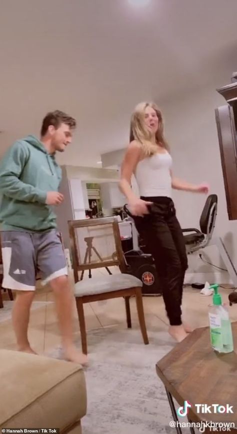 'What a gentleman': Hannah Brown and her rumored flame Tyler Cameron played a game of musi... Tyler Cameron, Musical Chairs, Justin Bieber Style, Hannah Brown, The Floor, Justin Bieber, Tik Tok, Gentleman, Leather Skirt