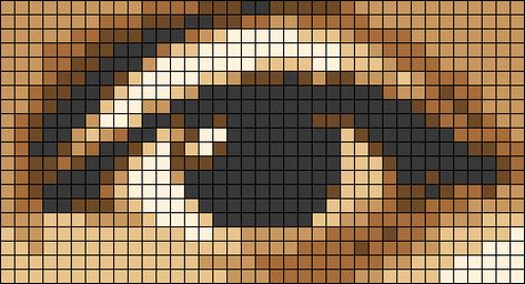 Eye Cross Stitch Pattern, Eye Cross Stitch, Eye Realistic, Realistic Portrait, Graph Crochet, Easy Pixel Art, Pixel Art Templates, 8bit Art, Pixel Drawing