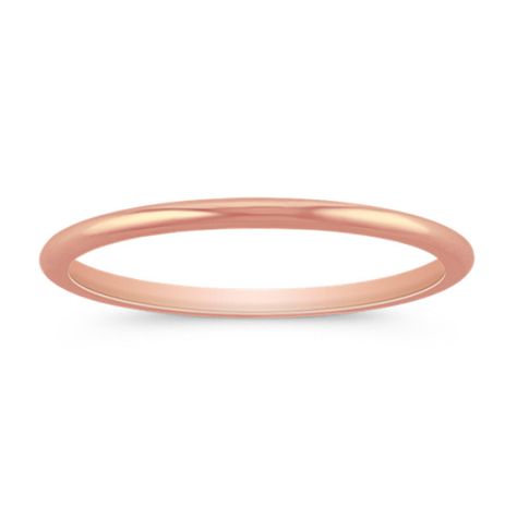 This sophisticated 14 karat rose gold polished wedding band is 1mm in width. Price may vary by ring size. Modern Mens Wedding Bands, Wedding Jewelry Simple, Bridesmaid Bracelet Gift, Rose Gold Wedding Band, Peach Rose, Rose Gold Wedding Bands, Platinum Jewelry, Bridesmaid Bracelet, Rose Gold Band