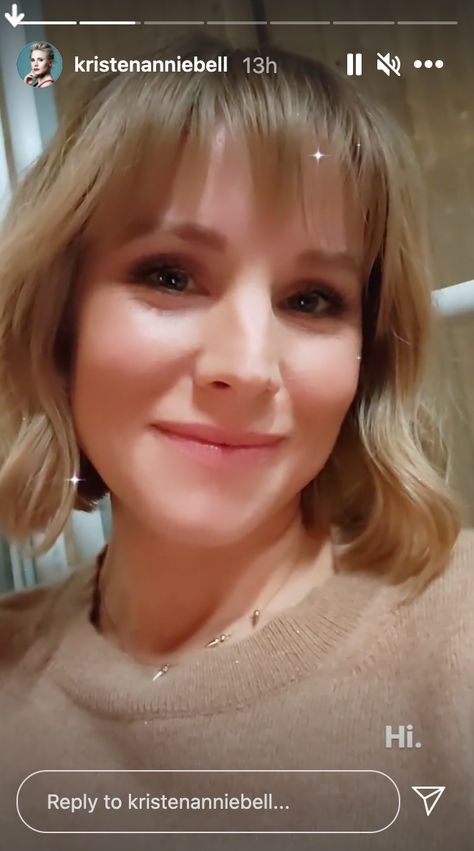 Kristen Bell Haircut, Kristen Bell Bangs, Kristen Bell Hair Short, Kristen Bell Hair, How To Cut Bangs, New Haircut, Kristen Bell, New Hairstyle, Bob Haircuts For Women