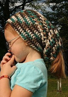 Vallieskids: Head Huggers Crochet Scoodie, Crochet Headwear, Bandeau Au Crochet, Yarn Creations, Crochet Headbands, Crochet Hair Accessories, Short People, Clothes Crochet, Ponytail Hat