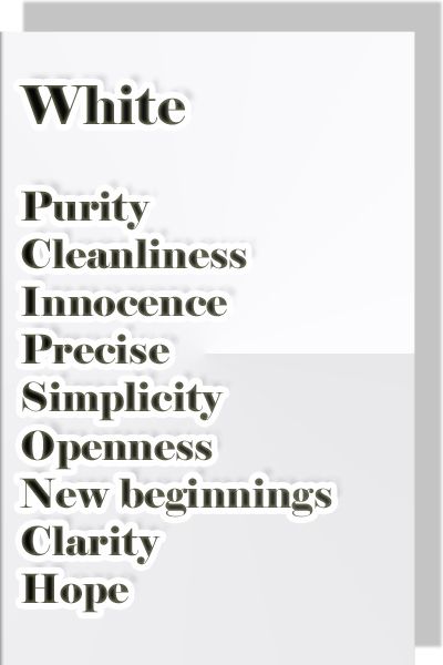 Color white meaning & psychology Color White Quotes, White Color Symbolism, White Colour Quotes, White Color Meaning, White Color Quotes, White Meaning, Colour Meanings, Colour Psychology, Psychological Tips