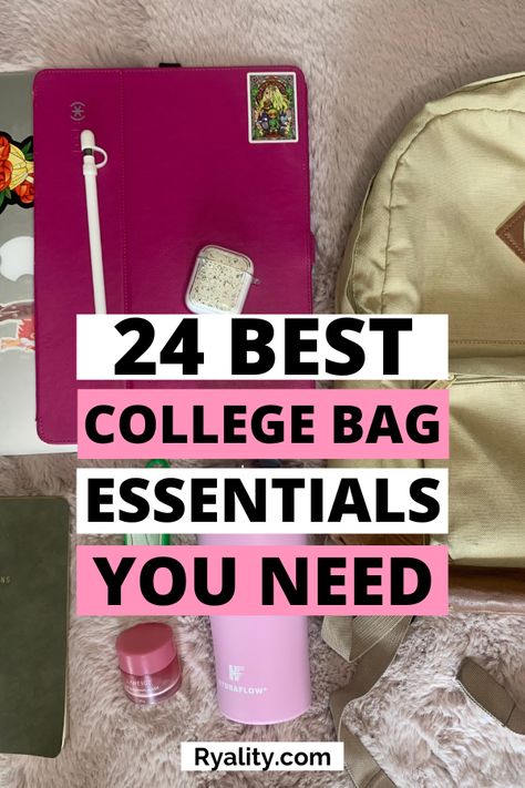 Ooooh I love these college must haves for your backpack! I feel like this post is going to be an absolute lifesaver when it comes to getting back to school supplies Back To School List College, School Supplies For College Freshman, School Supplies For College Students, Best Backpack For College, Must Have College School Supplies, College Emergency Kit, Packing For University, College Bookbag Essentials, Online School Essentials College