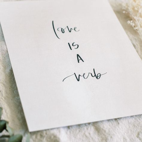 Love Is A Verb - Coley Kuyper Art Love Is A Verb, Color Study, Painted Artwork, Hand Painted Artwork, No 5, Types Of Art, Love Letters, Art Reproductions, Cotton Paper