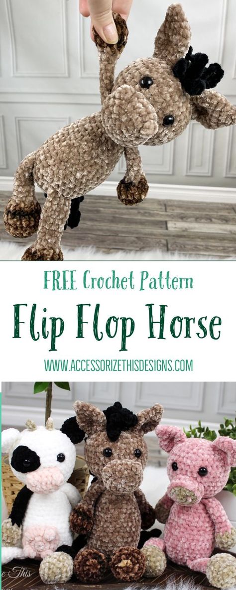 Free Stuffie Crochet Patterns, Crushed Velvet Crochet Patterns, Velvet Crochet Animal Patterns, Velvet Crochet Animals, Horse Crochet Pattern Free Amigurumi, Velvet Crochet Patterns Free, Bernat Crushed Velvet Crochet Patterns, Crochet Horse Pattern Free Easy, Bernat Amigurumi