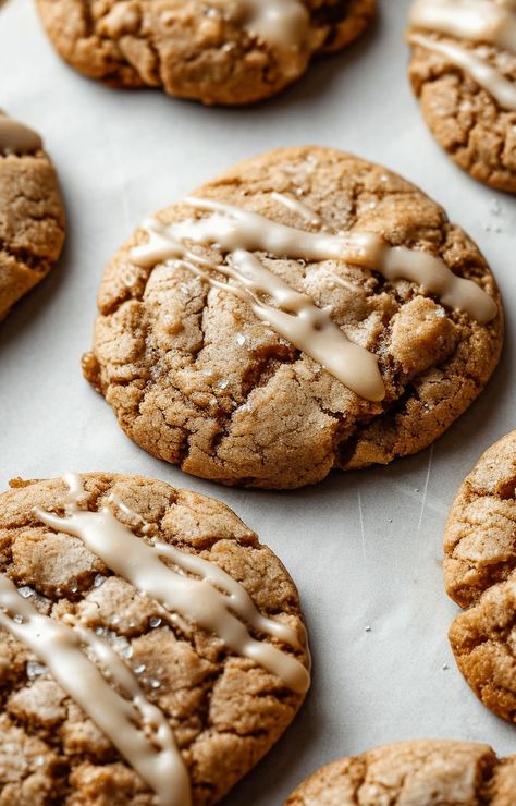 Relish the warmth of autumn with Maple Brown Sugar Cookies – a nostalgic bite of sweetness! Maple Brown Sugar Cookies, Butter Sugar Cookies, Peanut Butter Banana Bread, Soft Cookies, Brown Sugar Cookies, Gooey Cookies, Maple Brown, Breaking Bread, Snickerdoodle Cookies