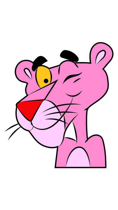 The wonderful and popular character from the comedy-mystery films The Pink Panther is winking at you, wishing you a good and productive day! So add it to your own collection, The Pink Panther Winks... Red Cartoon Characters, Pink Panther Drawing, Cartoon Stencil, White Board Drawings, Pink Panther Cartoon, Old Cartoon Characters, The Pink Panther, Drawing Cartoon Characters, Popular Cartoons