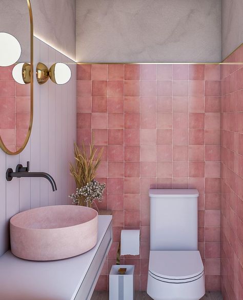 Tattoo Home, Pink Toilet, Inspiration Wall Art, Aesthetic Door, Door Aesthetic, Wallpaper Floor, Aesthetic Painting Ideas, Cabin Bathroom, Ceiling Wallpaper