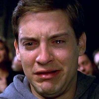 Crying Reaction, Cat Crying, Crying Face, Tobey Maguire, Face Funny, Just Wait, Reaction Meme, Peter Parker