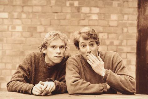 Baby-faced Robert Webb & David Mitchell Mark Corrigan, Mitchell And Webb, David Mitchell, Comedy Duos, Milk It, British Comedy, British Tv, Pictures Of People, New Poster