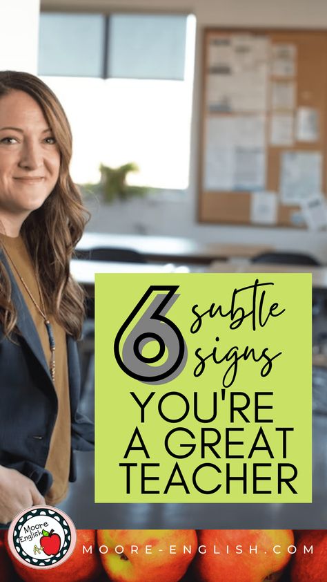 Every time someone learns I'm a teacher, they want to offer their two cents. Even though everyone outside of education has an opinion about what makes a good teacher, all I want to say is: "you're a great teacher." You are enough. And these are 6 subtle, unexpected signs to prove you're a good teacher. Classroom Book Clubs, The Talking Heads, Teacher And Student Relationship, Building Classroom Community, Good Teacher, Student Assessment, Classroom Procedures, Feedback For Students, Guided Reading Groups