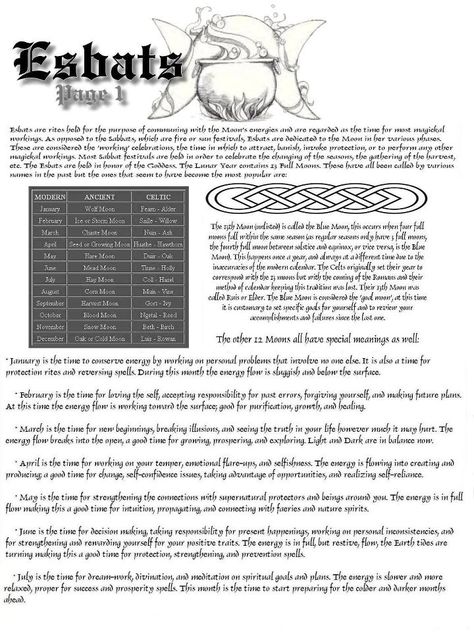 Esbats, Page 1 Wiccan Sabbats, Fire Festival, Book Of Shadow, Too Tired, Wiccan Spells, Practical Magic, Witchy Woman, Moon Magic, Believe In Magic