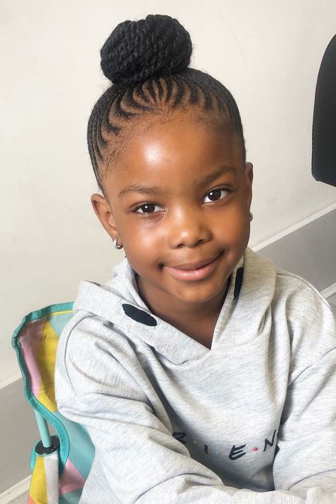 Kids Cornrows Kids Cornrows Natural Hair, Cornrow With Natural Hair, Hairstyles For Kids For School, Easy Back To School Hairstyles For Kids, Natural Cornrow Hairstyles For Kids, Cornrow Ideas For Kids, Simple Cornrows For Natural Hair, Back To School Hairstyles For Kids, Cornrow Hairstyles For Kids