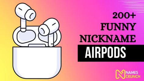 "A whimsical collection of amusing nicknames for AirPods, ideal for those who appreciate technology and enjoy a playful twist to their gadgets." Funny Headphone Names, Airpods Name Ideas Aesthetic, Funny Things To Name Your Airpods, Headphones Name Ideas, Names For Airpods On Phone Funny, Airpod Name Ideas On Phone, Headphone Name Ideas, Funny Airpods Names, Names For Your Airpods