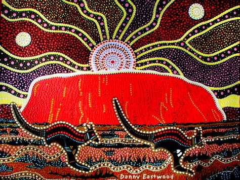 I've never been to Australia...but still...love this and other aboriginal art work Aboriginal Art Australian, Indigenous Australian Art, Aboriginal Dot Painting, Aboriginal Dot Art, Aboriginal Painting, Aboriginal Culture, Australia Map, Aboriginal Artwork, Tableau Art