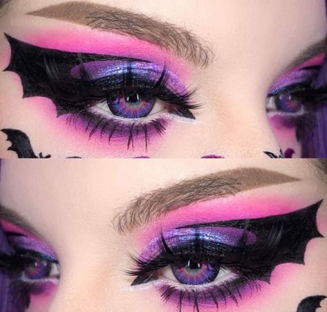 These bat eyes!! 🦇🦇 📸 Sapplesauce666 www.attitudeclothing.co.uk #bat #bats #gothic #gothgoth #gothgirl #gothaesthetic #gothicstyle #gothicgirl #witchy Maquillage Goth, Bat Eyes, Goth Eye Makeup, Punk Makeup, Cute Eye Makeup, Graphic Makeup, Dope Makeup, Eye Makeup Designs, Gothic Makeup