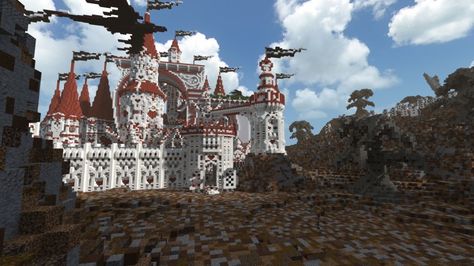 Alice in Wonderland [Athion Build Contest Winner] Minecraft Project Minecraft Wonderland Builds, Minecraft Alice In Wonderland, Minecraft Wonderland, Wonderland Minecraft, Castle Ideas, Relaxing Game, Minecraft Banner Designs, Fairy Tale Theme, Minecraft Banners