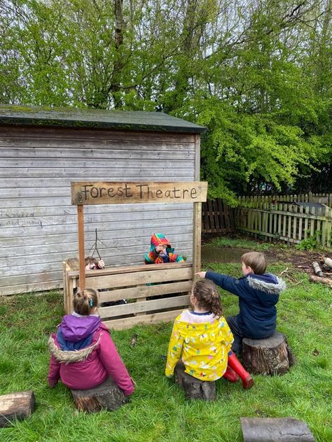 Early Years Forest School Activities, Opal Play Ideas, Forest School Garden, Forest School Pallet Ideas, Forest School Structures, School Garden Design Outdoor Classroom, Forest School Area Ideas, Outdoor Area Year 1, Forest School Design