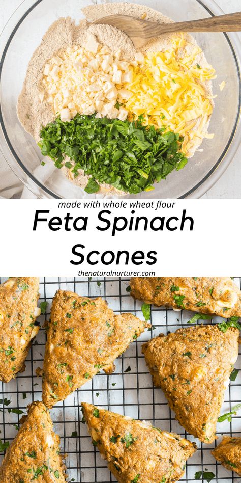 Whole Wheat Scones, Savory Scones Recipe, Natural Nurturer, Soup For Dinner, Savory Breads, Salad For Lunch, Scones Easy, Cheese Scones, Savory Scones