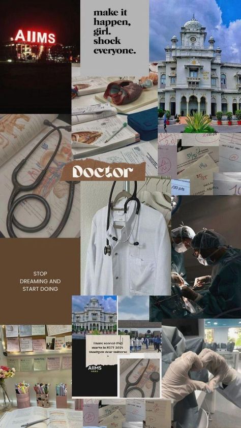 Doctor Asthetic Picture Wallpaper, Academic Motivation Doctor, Vision Board For Doctor, Dream Doctor Wallpaper, Vision Board Doctor, Doctor Motivation Quotes, Doctor Motivation Wallpaper, Doctor Moodboard, Doctor Vision Board