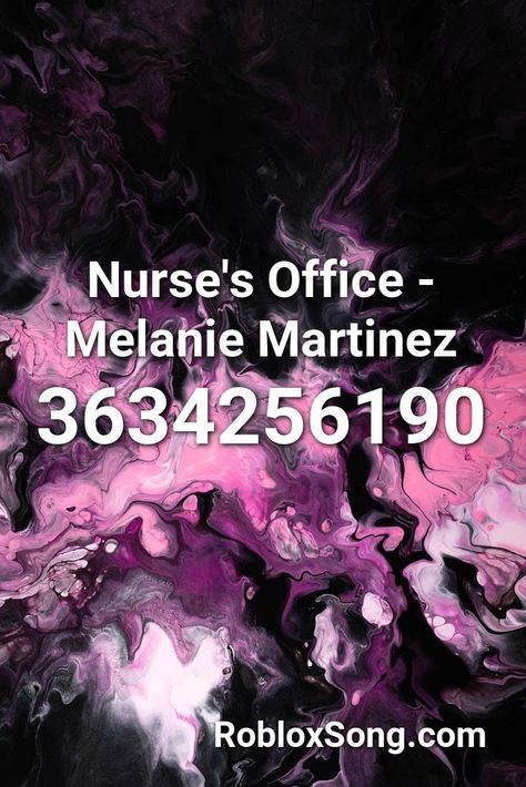 Nurse's Office - Melanie Martinez Roblox ID - Roblox Music Codes Melanie Martinez Codes For Bloxburg, Melanie Martinez Roblox Id, Roblox Poster Codes, Roblox Poster, Id Roblox, Id Music, Songs For Dance, Roblox Music Codes, Melanie Martinez Music