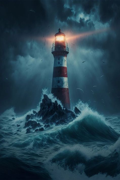 Lighthouse Phone Wallpaper, Light House Art, Lighthouse Scenery, Lighthouse Storm, 30 Tattoo, Sea Drawing, Lighthouse Tattoo, Lighthouses Photography, Lighthouse Photos