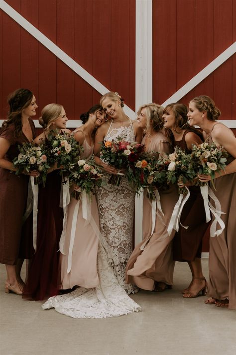 Rustic Summer Wedding at the Big Red Barn | Rocky Mountain Bride Red Barn Wedding Colors, Wedding Manifestation, Rustic Red Wedding, Heaven Wedding, Summer Barn Wedding, Rustic Wedding Party, Wedding Winery, Amber Wedding, Red Barn Wedding