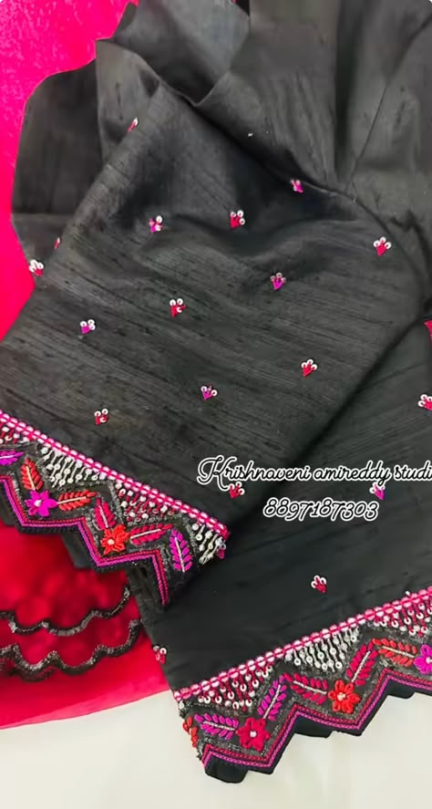 Kantha Embroidery Blouse Designs, Blouse Designs High Neck, Cotton Saree Blouse Designs, Cutwork Blouse Designs, Latest Model Blouse Designs, Traditional Blouse Designs, New Saree Blouse Designs, Fashionable Saree Blouse Designs, Maggam Work Blouse Designs