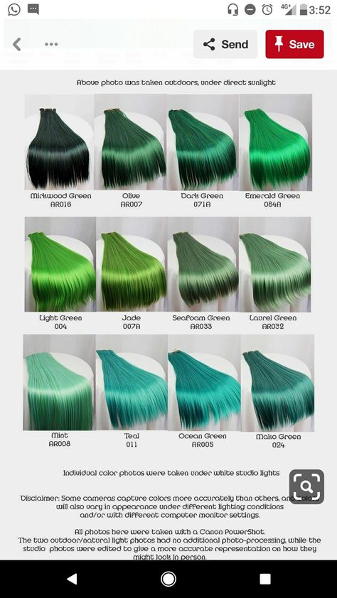 Green Hair Shades, Green Hair Color Ideas, Green Hair Color, Hair Color Swatches, Green Hair Dye, Hair Color Underneath, Dead Hair, Creative Hair Color, Hair Color Chart