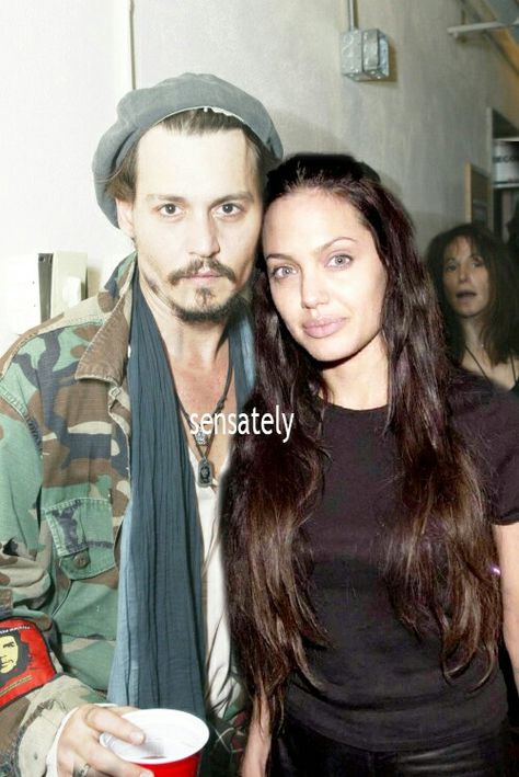 Angelina jolie and Johnny depp Angelina Jolie Johnny Depp, Angelina Jolie And Johnny Depp, Johnny Depp And Angelina Jolie, Johnny Depp Angelina Jolie, Johnny Depp And Vanessa Paradis, Angelina Jolie Young, Angelina Jolie 90s, Angelina Jolie Style, About Friends