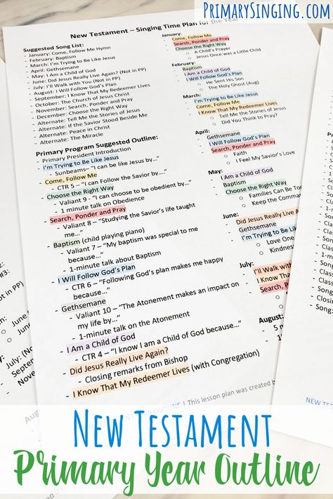 Lds Primary Music 2023, Lds Primary Sacrament Program 2023, 2023 Lds Primary Program, Primary Presentation 2023, 2023 Primary Program Outline, Lds Primary 2023 Free Printables, Lds Primary Singing Time 2023, New Testament Primary Program, Primary Conducting Sheet Free