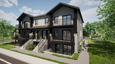 Cute Apartment Complex Exterior, 8 Plex Apartment Plans, 4 Apartment Building Plan, 6 Unit Apartment Building Plan, Condo House Plans, Apartment Complex Floor Plan, 4 Plex House Plans, Apartment Building Layout, Apartment Building Floor Plans