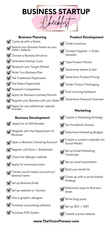 Startup Checklist, Small Business Marketing Plan, Business Plan Outline, Startup Business Plan, Successful Business Tips, Business Checklist, Small Business Organization, Business Basics, Small Business Plan