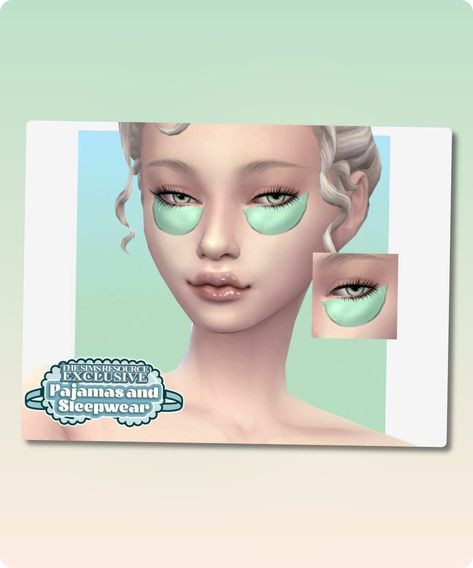 Sims 4 MakeUp CC: Nightly Skincare EYE Patches By Sagittariah Sims 4 Makeup Cc, Sims4 Makeup, Sims 4 Makeup, Sims 4 Cc Download, Makeup Cc, Sims 4 Cc Makeup, Model Nails, Eye Patches, Face Painting Halloween