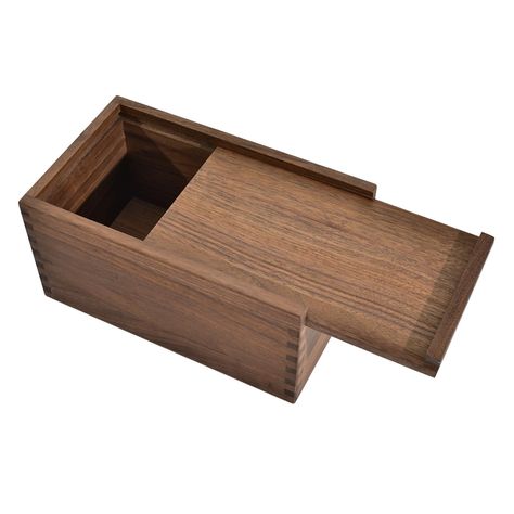 PRICES MAY VARY. [Material]---The wood storage box is crafted from high-quality, genuine walnut wood, boasting a smooth finish and robust construction [Size]---Wood box dimensions: 9.84" x 5.91" x 4.72" [Slide Lid]---The wooden storage box is designed with a sliding top, and the lid incorporates magnets to ensure it remains closed [Multi-Use]---This keepsake box is ideal for safeguarding all your cherished memories. It doubles as a memory box, a treasure chest, and a gift box, making it suitable Wooden Gift Boxes Diy, Wood Box Ideas, Wood Toolbox, Wood Box Design, Storing Photos, Diy Pallets, Wooden Box With Lid, Box Project, Wooden Storage Box