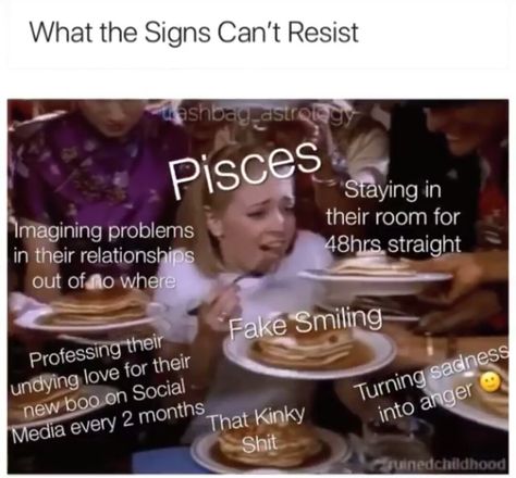 Pisces meme, astrology meme, zodiac Pisces Memes Funny, Capricorn Meme, Pisces Funny, Capricorn Relationships, Taurus Memes, Capricorn Aesthetic, Capricorn Life, Capricorn Traits, Horoscope Capricorn