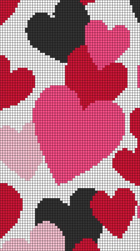 Valentines Day Pixel Art, Pixel Grid Design, Valentines Pixel Art, Pixel Quilting, Pixel Grid, Grid Template, Graph Paper Designs, Graph Paper Drawings, Graph Crochet