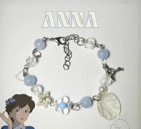 «Studio Ghibli» Ghibli Inspired Bracelet, Studio Ghibli Bracelet, Ghibli Bracelet, Studio Ghibli Jewelry, Ghibli Jewelry, Diy Resin Gifts, Bardot Hair, Fairy Bracelets, Bracelet Inspo