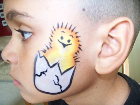 easter boys Face Painting | Easter Cheek Art http://www.facepaintingparadise.com/holiday-designs ... Easter Face Paint, Face Painting Images, Face Painting For Boys, Cheek Art, Arm Art, Face Painting Easy, Kids Face Paint, Holiday Painting, Carnival Themes