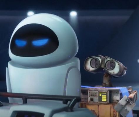 Walle Y Eva, Walle And Eva, Wall E Movie, Eve Wall E, Wall E Eve, Disney Challenge, Disney Wall, Wall E, A Robot